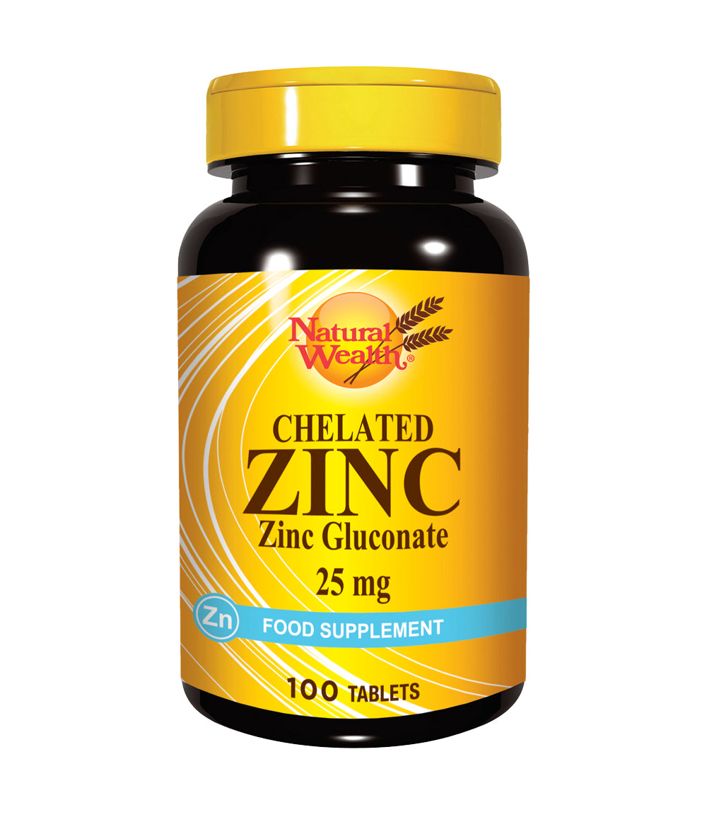 Natural Wealth Cink 25 mg, 100 Tableta - Jačanje Imuniteta i Zdravlje Kože