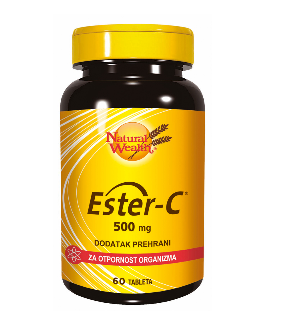 Natural Wealth Ester-C 500 mg, 60 Tableta - Blaga Formula za Imunitet - Dobrobit