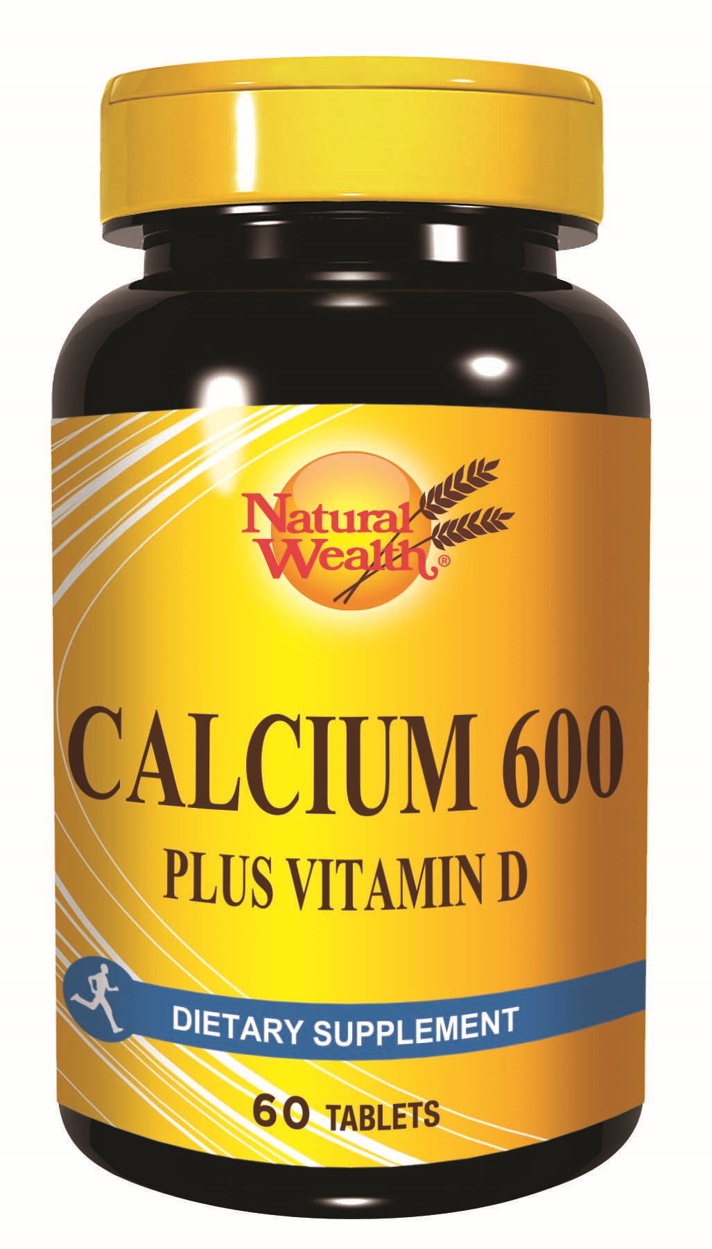 Natural Wealth Kalcijum 600 + Vitamin D, 60 Tableta - Zdravlje Kostiju