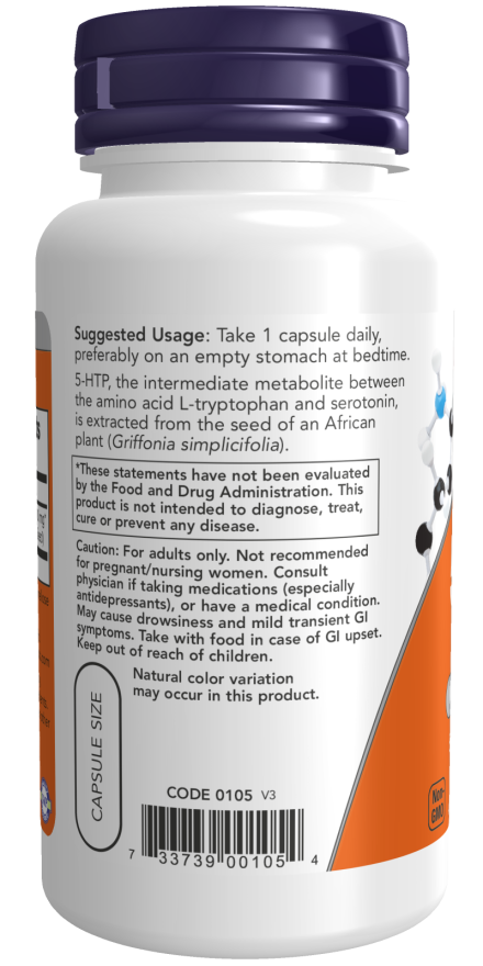 NOW Foods 5-HTP 100 mg – Prirodna Podrška za Raspoloženje i San - Dobrobit