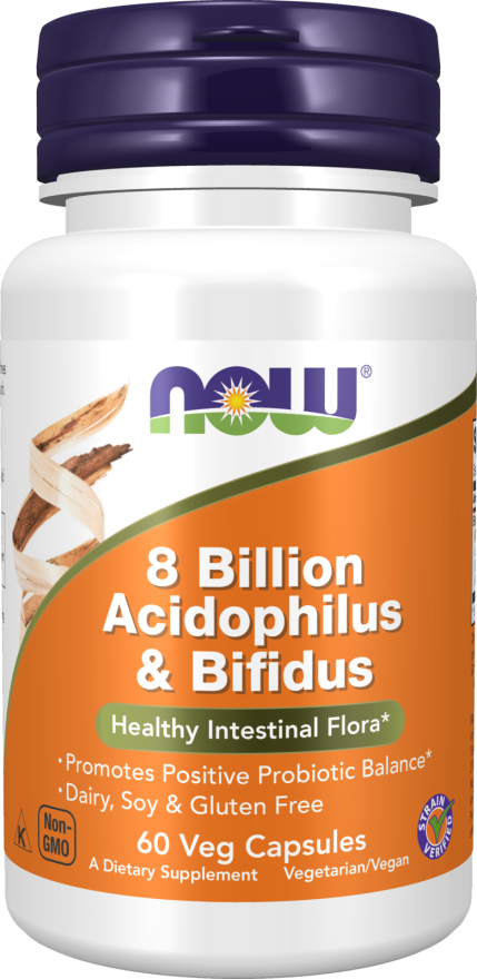 NOW Foods 8 Billion Acidophilus & Bifidus – Zdrava Crevna Flora
