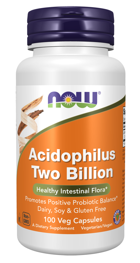 NOW Foods Acidophilus Two Billion, 100 Kapsula – Zdrava Crevna Flora - Dobrobit