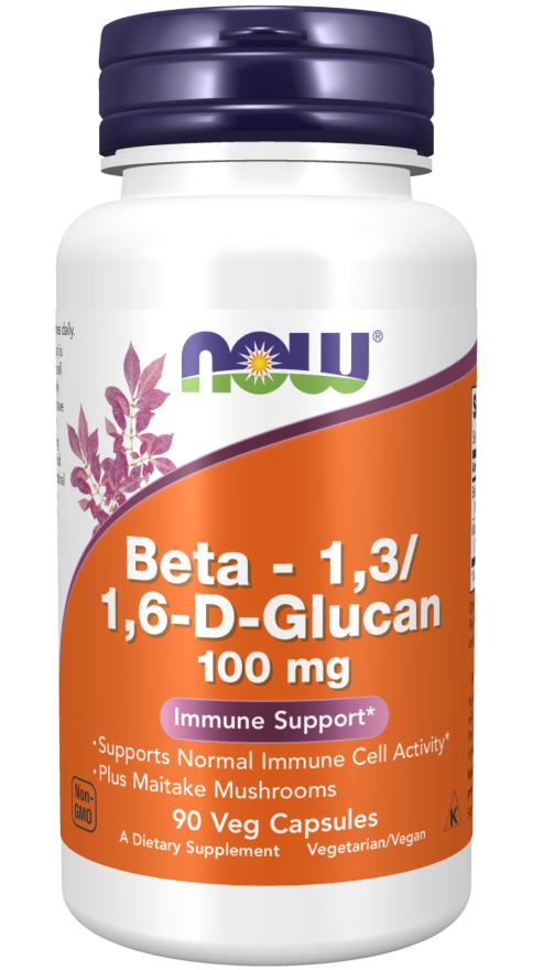 NOW Foods Beta-1,3/1,6-D-Glucan 100 mg – Podrška Imunološkom Sistemu