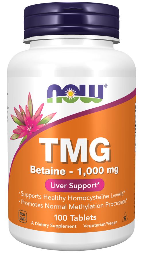 NOW Foods Betaine (TMG) 1000 mg - Podrška Za Zdrave Homocisteinske Vrednosti