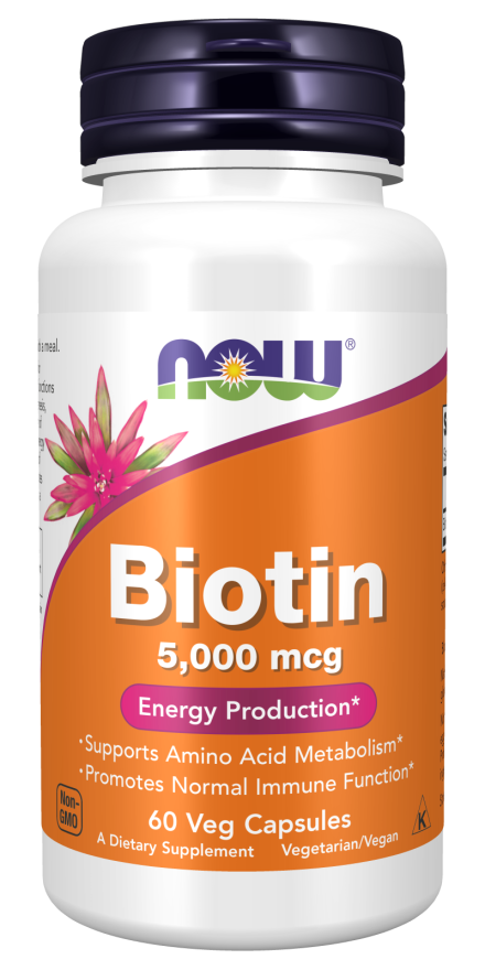 NOW Foods Biotin 5000 mcg – Podrška Energiji i Imunološkom Sistemu - Dobrobit