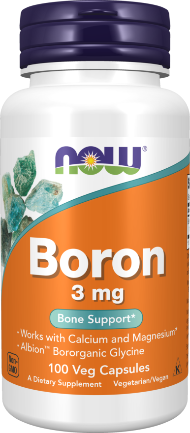 NOW Foods Boron 3 mg – Podrška Zdravlju Kostiju