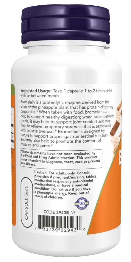 NOW Foods Bromelain 500 mg – Enzim Za Podršku Varenju i Zglobovima