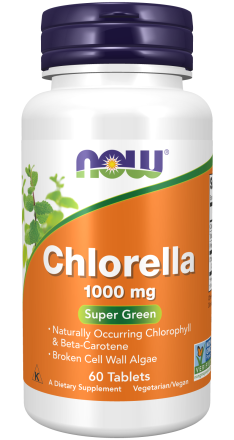 NOW Foods Chlorella 1000 mg - Prirodna Podrška Za Detoksikaciju i Energiju