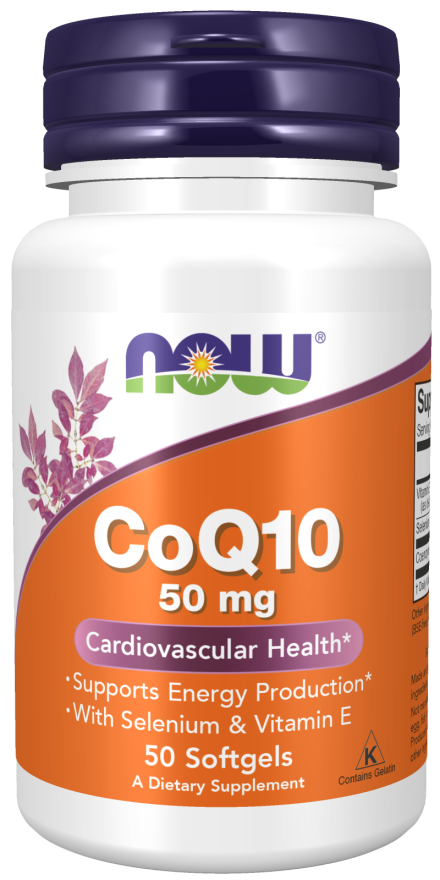 NOW Foods CoQ10, 50 mg – Podrška Energiji i Kardiovaskularnom Zdravlju - Dobrobit