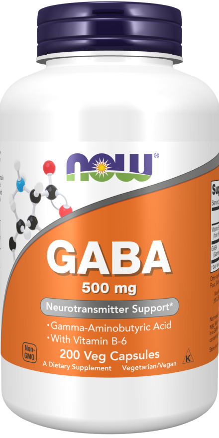 NOW Foods GABA sa Vitaminom B-6 – Opuštanje i Zdravlje Nervnog Sistema - Dobrobit