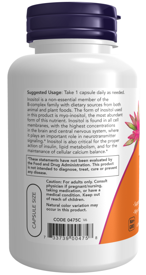 NOW Foods Inositol 500 mg - Podrška Membranskoj Funkciji - Dobrobit