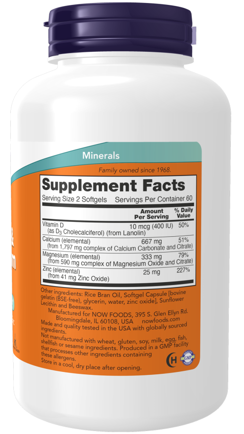 NOW Foods Kalcijum i Magnezijum – Podrška Kostima i Imunitetu - Dobrobit