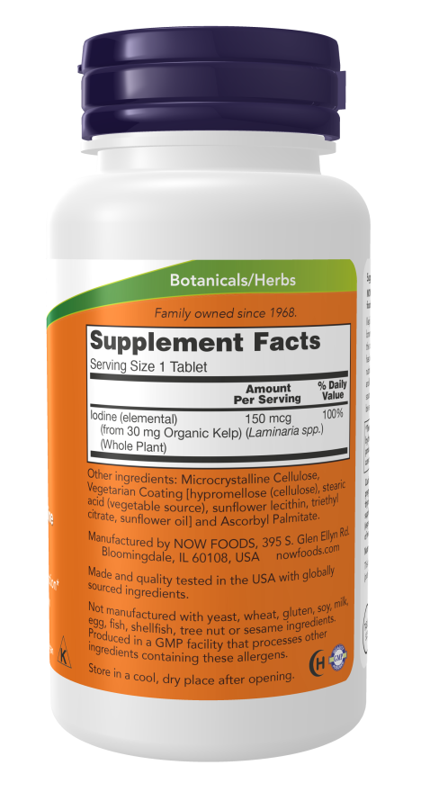 NOW Foods Kelp 150 mcg - Prirodni Jod Za Zdravlje Štitne Žlezde