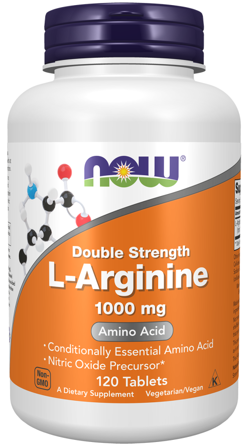 NOW Foods L-Arginin Double Strength 1,000 mg – Podrška za Energiju i Cirkulaciju - Dobrobit