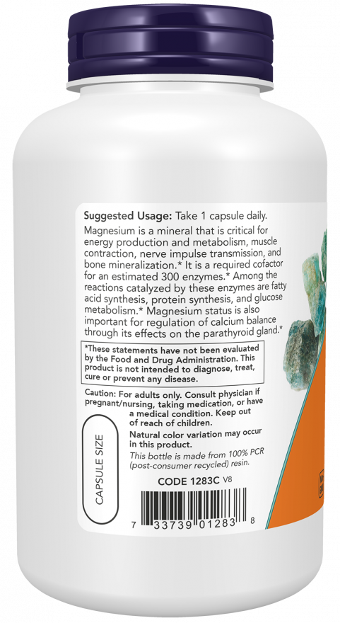 NOW Foods Magnezijum 400 mg – Podrška za Mišiće i Energiju - Dobrobit