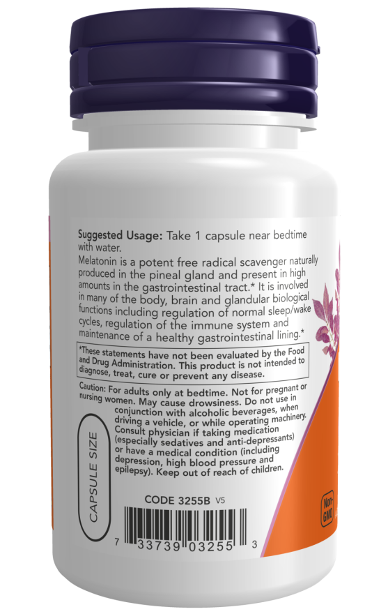 NOW Foods Melatonin 3 mg – Prirodna Podrška za Zdrav San - Dobrobit