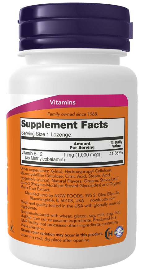NOW Foods Methyl B-12 1,000 mcg – Energija i Zdravlje Nervnog Sistema - Dobrobit