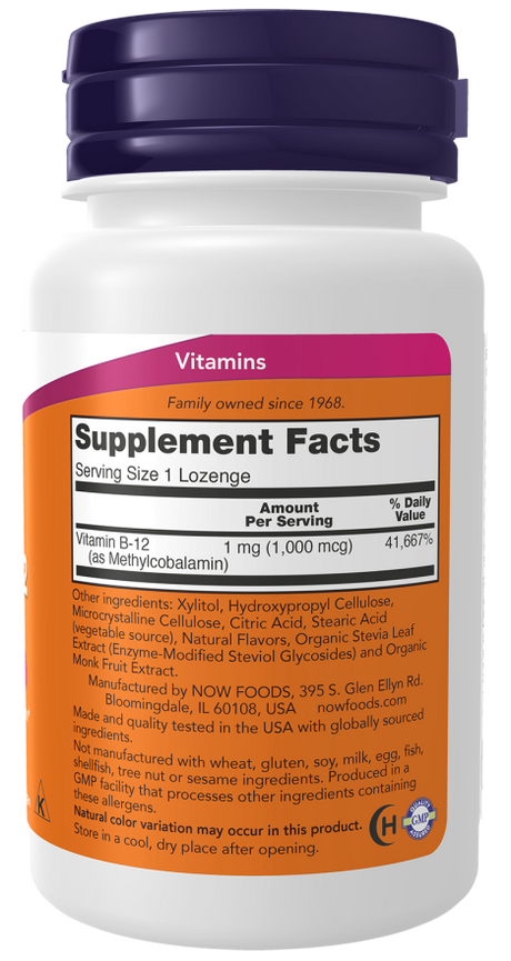NOW Foods Methyl B-12 1,000 mcg – Energija i Zdravlje Nervnog Sistema - Dobrobit