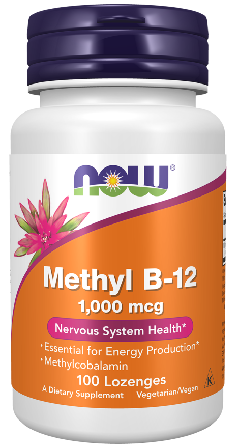 NOW Foods Methyl B-12 1,000 mcg – Energija i Zdravlje Nervnog Sistema - Dobrobit