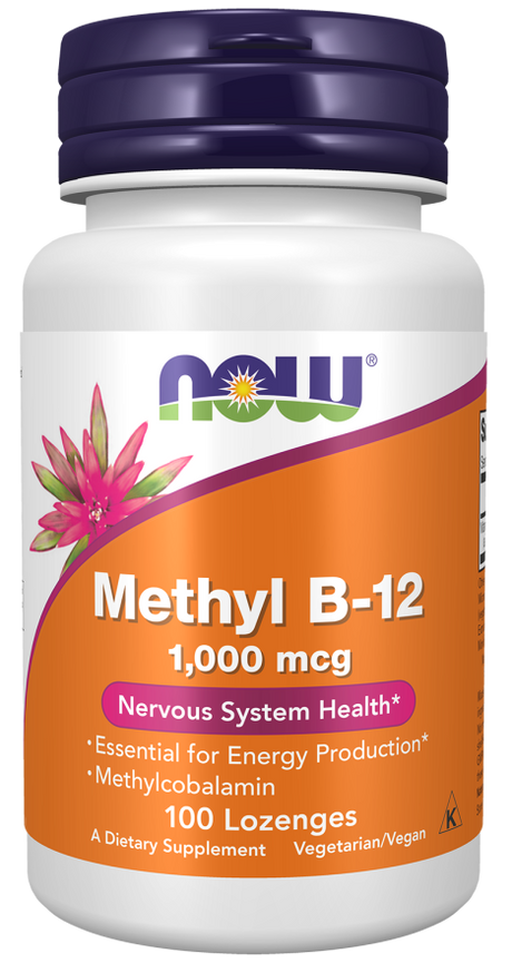 NOW Foods Methyl B-12 1,000 mcg – Energija i Zdravlje Nervnog Sistema - Dobrobit