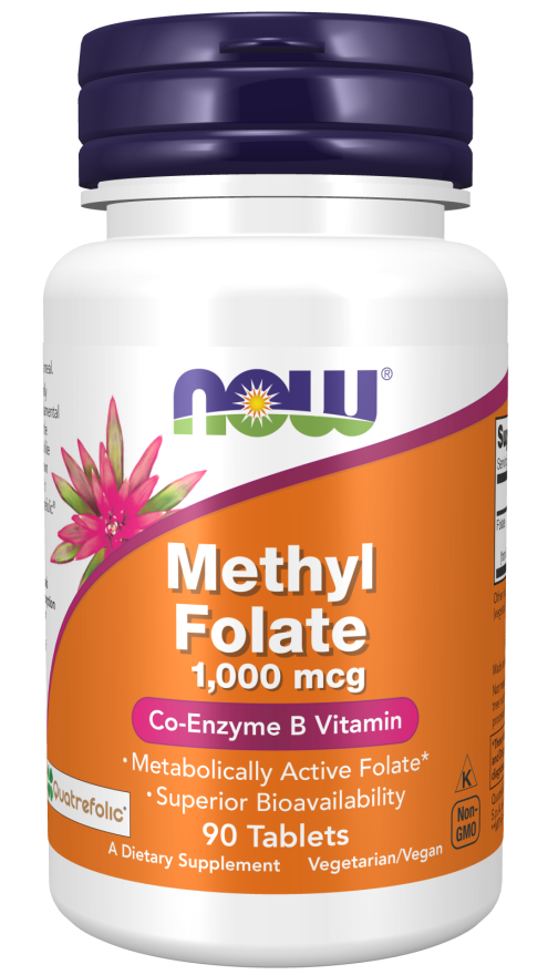 NOW Foods Metil Folat 1,000 mcg – Aktivni Oblik Folata Za Optimalno Zdravlje - Dobrobit