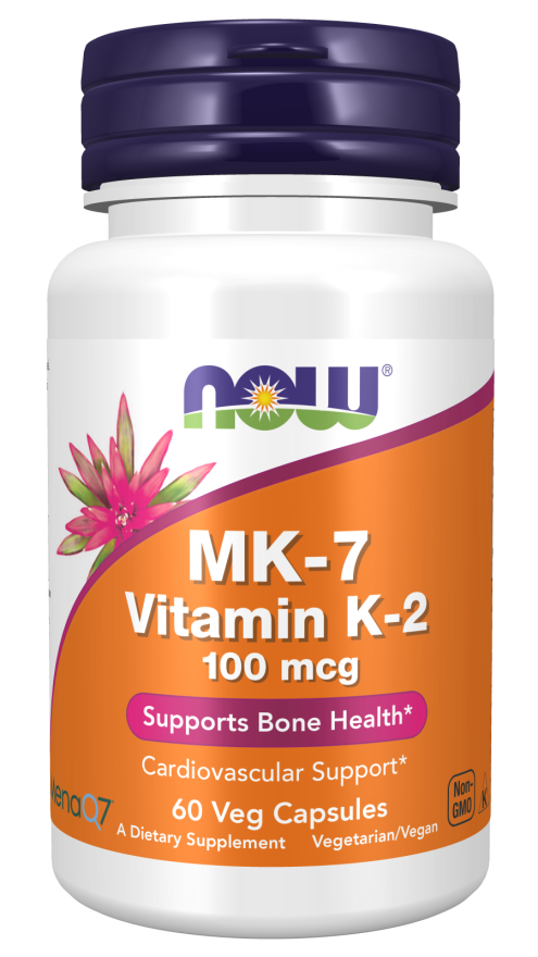 NOW Foods MK-7 Vitamin K-2 – Podrška za Kosti i Srce, 100 mcg - Dobrobit