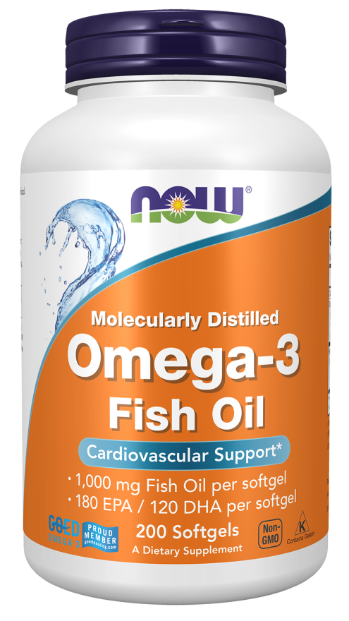 NOW Foods Omega-3 Riblje Ulje 1,000 mg – Srce, Mozak i Zdravlje Zglobova - Dobrobit