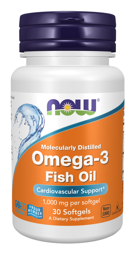 NOW Foods Omega-3 Riblje Ulje 1,000 mg – Srce, Mozak i Zdravlje Zglobova - Dobrobit