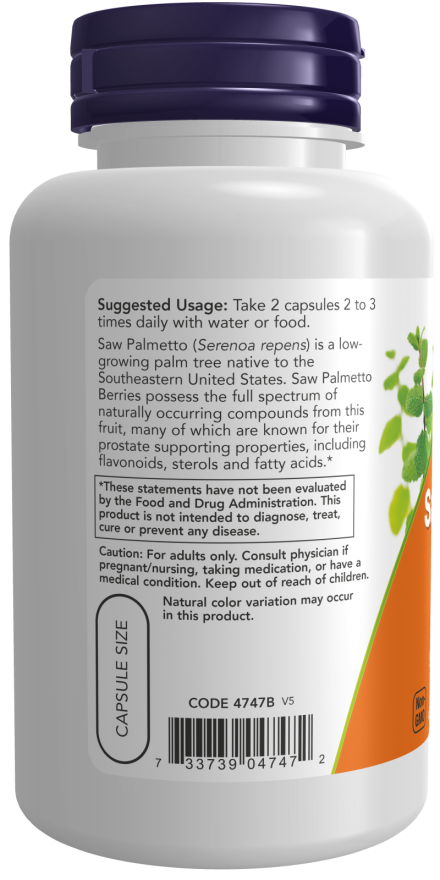 NOW Foods Saw Palmetto 550 mg - Prirodna Podrška Za Prostatu