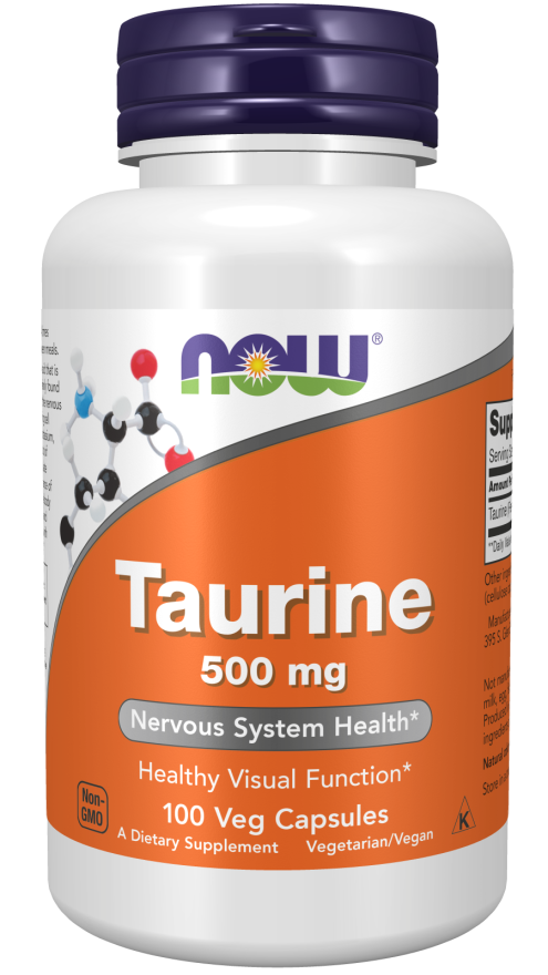 NOW Foods Taurine 500 mg - Amino Kiselina Za Zdravlje Nervnog Sistema