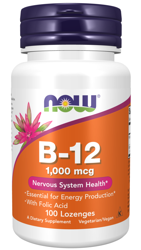 NOW Foods Vitamin B-12 1000 mcg – Energija i Metabolizam - Dobrobit