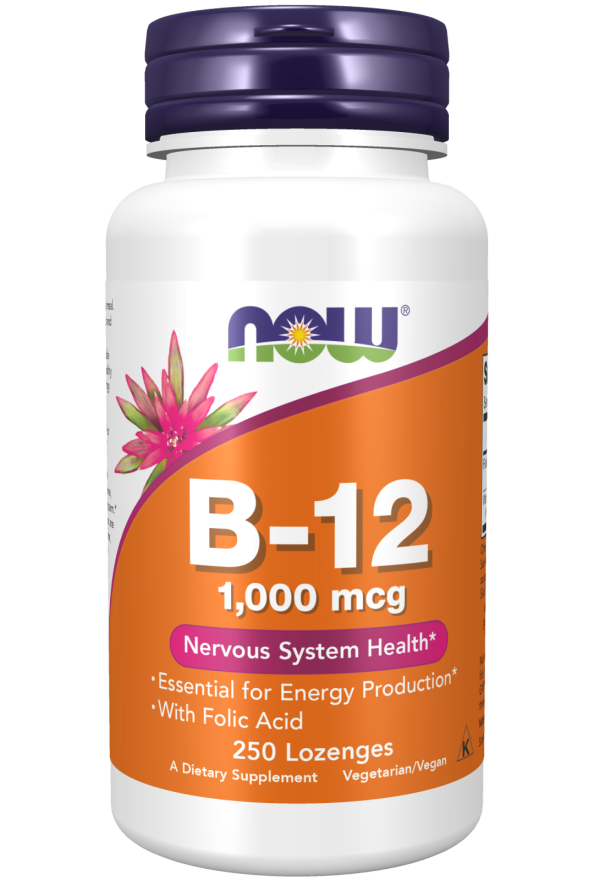 NOW Foods Vitamin B-12 1000 mcg – Energija i Metabolizam - Dobrobit