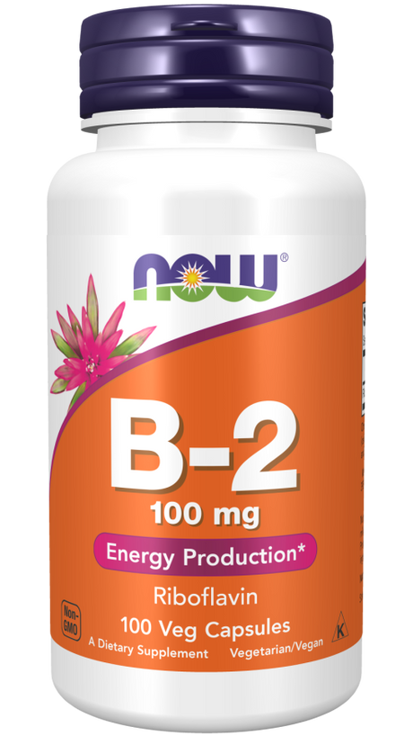 NOW Foods, B-2, 100 mg, 100 biljnih kapsula - Dobrobit