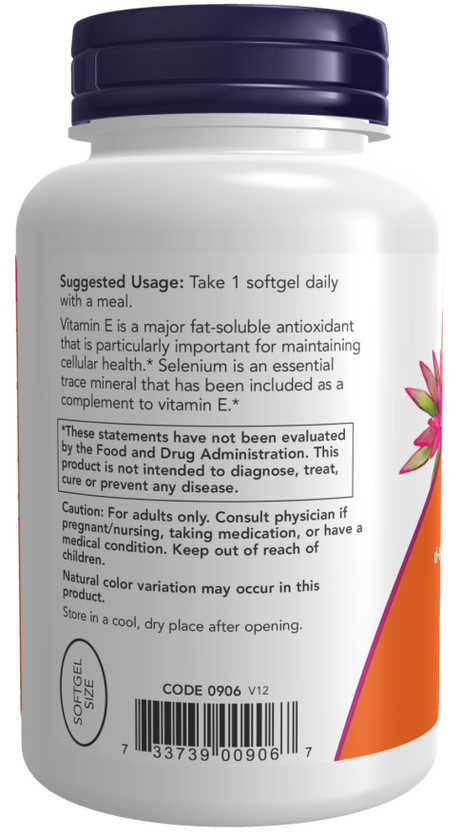 NOW Foods Vitamin E 400 IU – Podrška Koži, Srcu i Imunitetu - Dobrobit