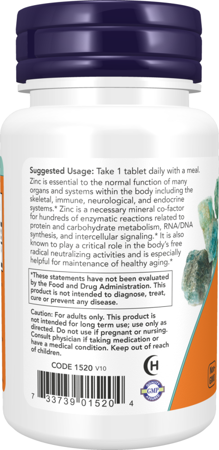 NOW Foods Cink 50 mg– Podrška Imunitetu i Zdravlju Ćelija - Dobrobit