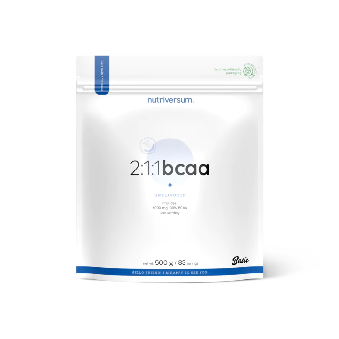 Nutriversum BCAA 2:1:1 Basic 500g – Aminokiseline Za Rast Mišića i Povećanu Izdržljivost