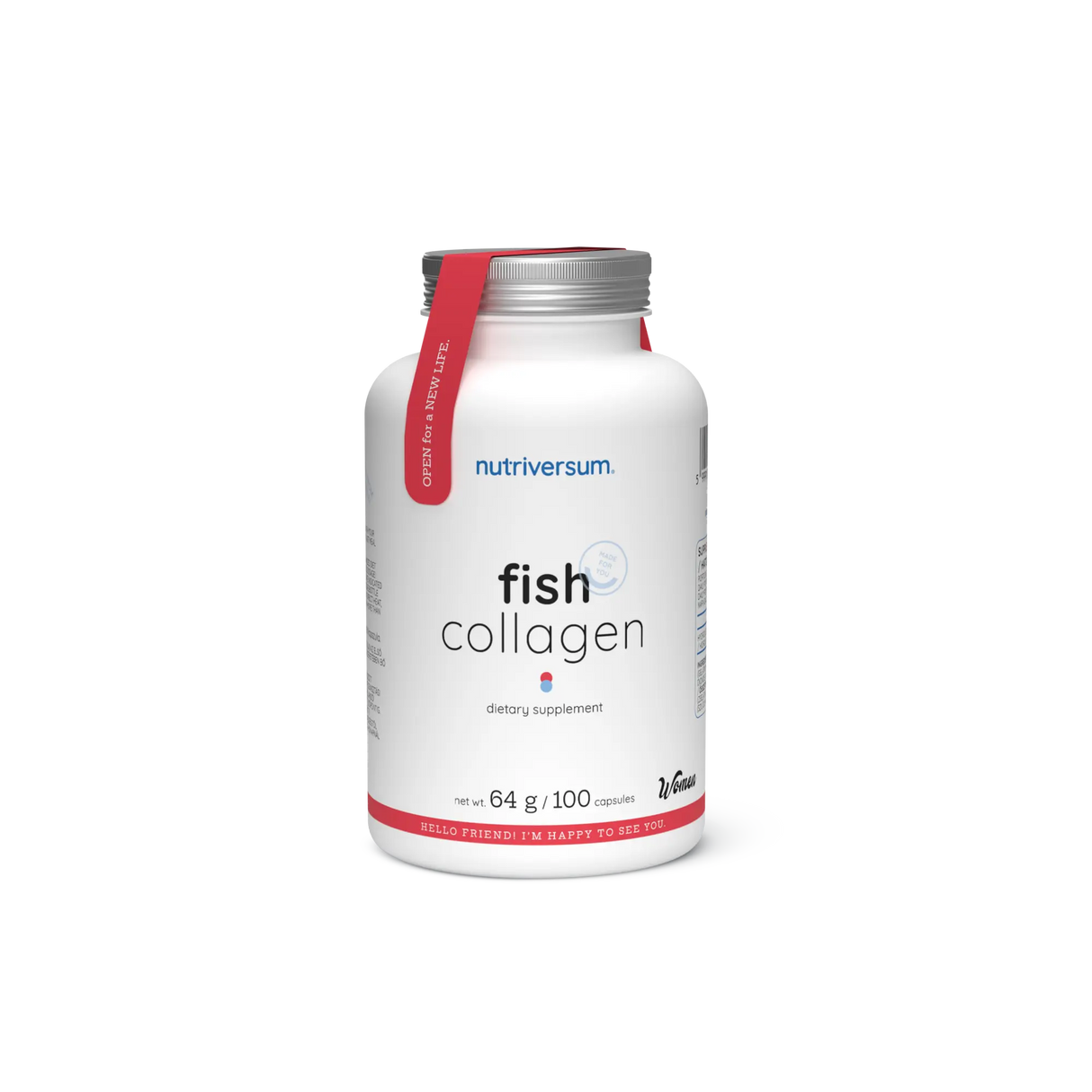 Nutriversum Fish Collagen 100 kapsula – Riblji Kolagen Za Kosu, Kožu i Nokte