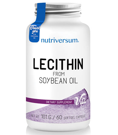 Nutriversum Lecitin Iz Sojinog Ulja, 60 Kapsula – Za Zdravlje Mozga i Jetre