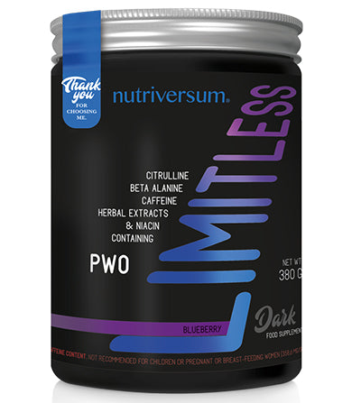 Nutriversum PWO Limitless Dark – Pre-Workout Formula Sa Megadozama