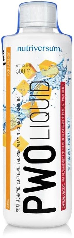 Nutriversum PWO Liquid 500ml – Formula Sa Kofeinom Za Fokus i Energiju