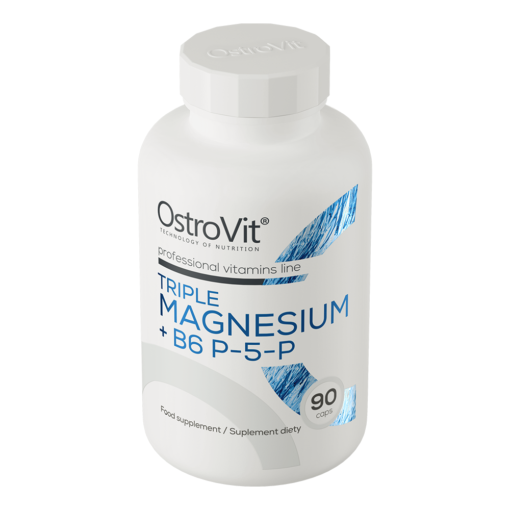 OstroVit Triple Magnesium + B6 P-5-P 90 Kapsula – Podrška Nervnom i Mišićnom Sistem