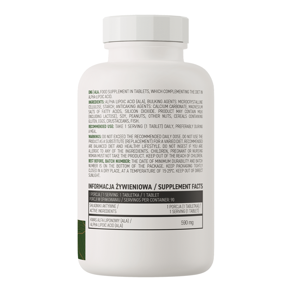 OstroVit ALA 90 Tableta – Antioksidativna Podrška i Energija