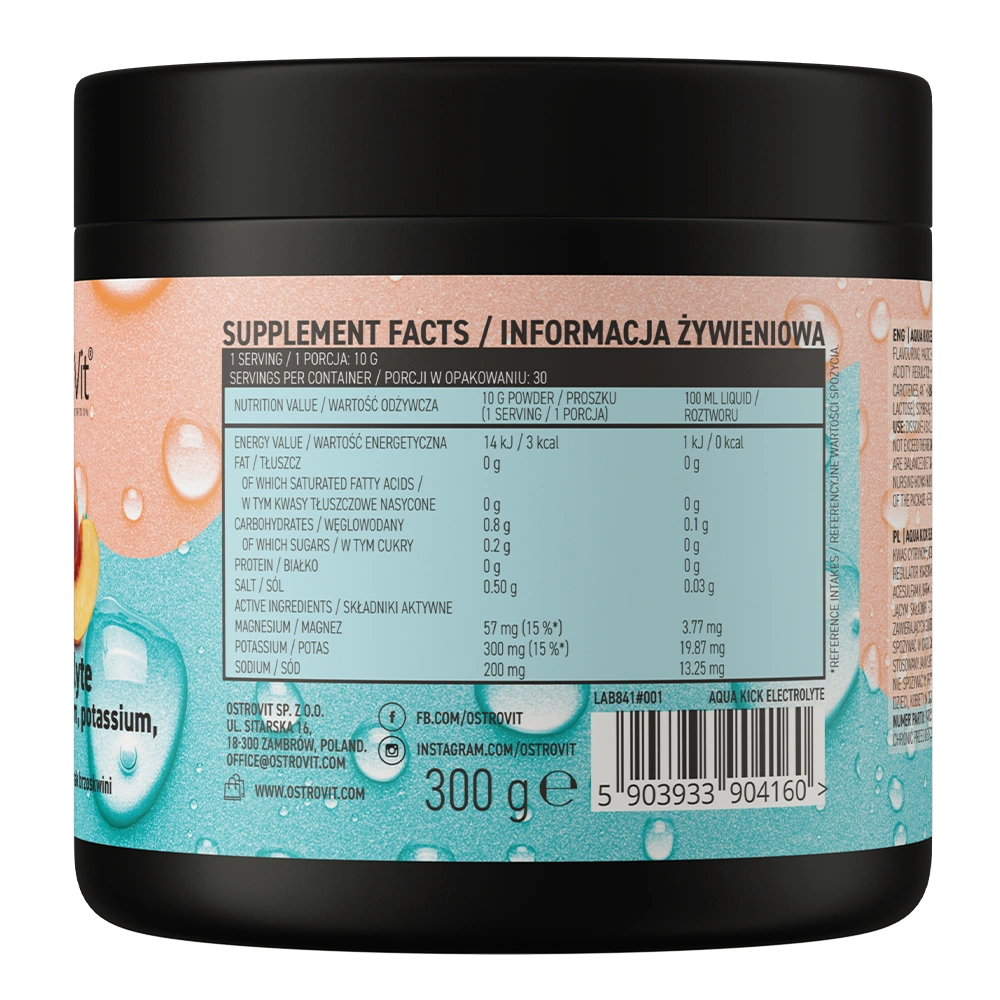 OstroVit Aqua Kick Electrolyte – 300 g Elektroliti u Prahu