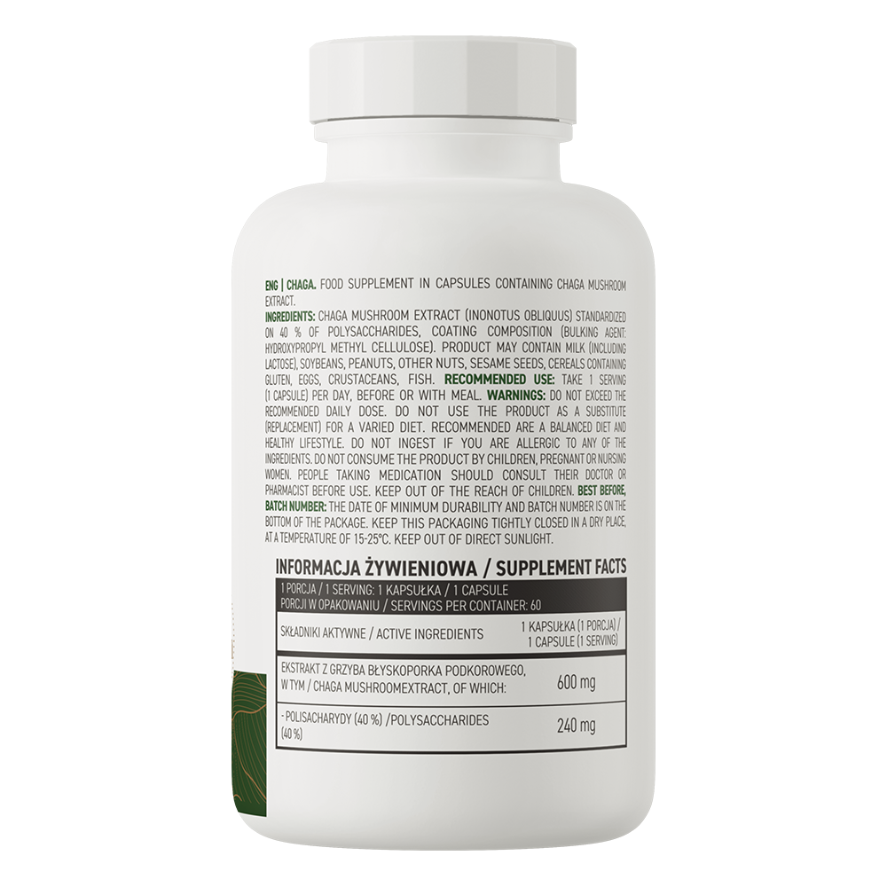 OstroVit Chaga 60 Kapsula – Imunitet i Antioksidativna Podrška