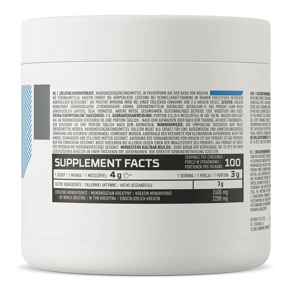 OstroVit Kreatin Monohidrat 300 g – Čista Snaga i Izdržljivost