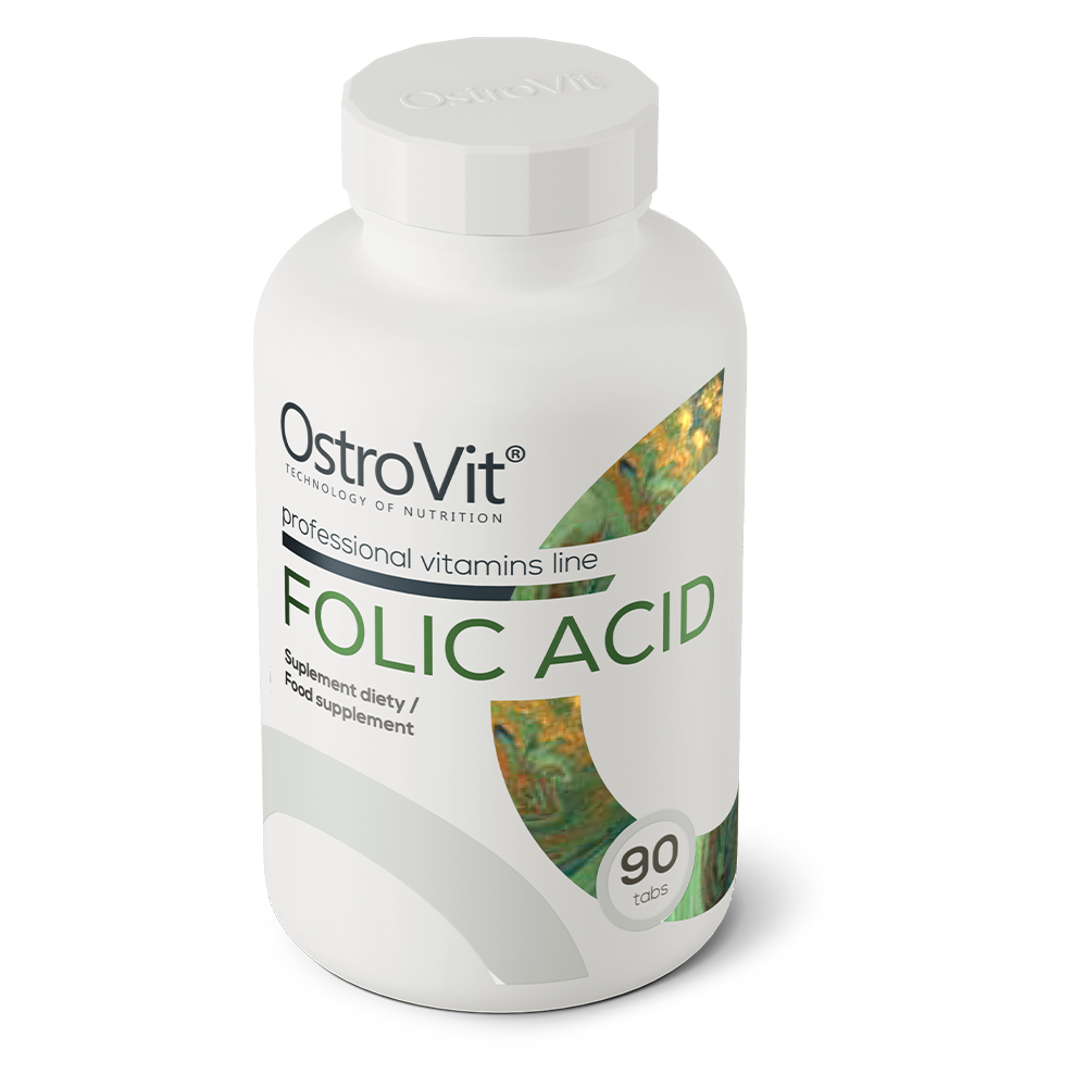 OstroVit Folna Kiselina 90 Tableta – Podrška Za Trudnice i Zdravlje Ćelija