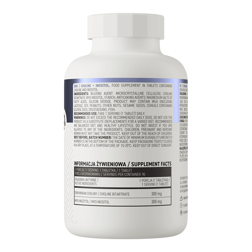 OstroVit Holin + Inozitol 90 Tableta – Za Mozak i Jetru