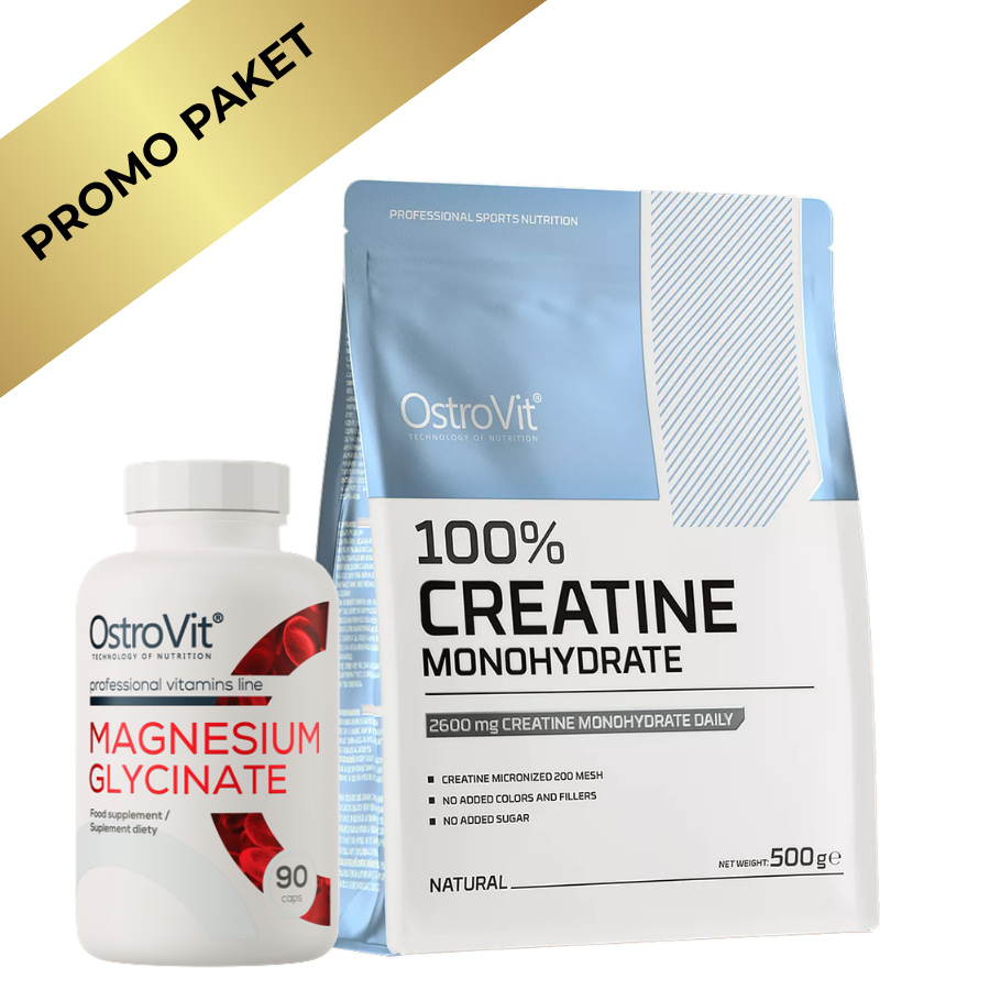OstroVit Magnezijum & Kreatin Monohidrat 500g - Za maksimalnu snagu i energiju