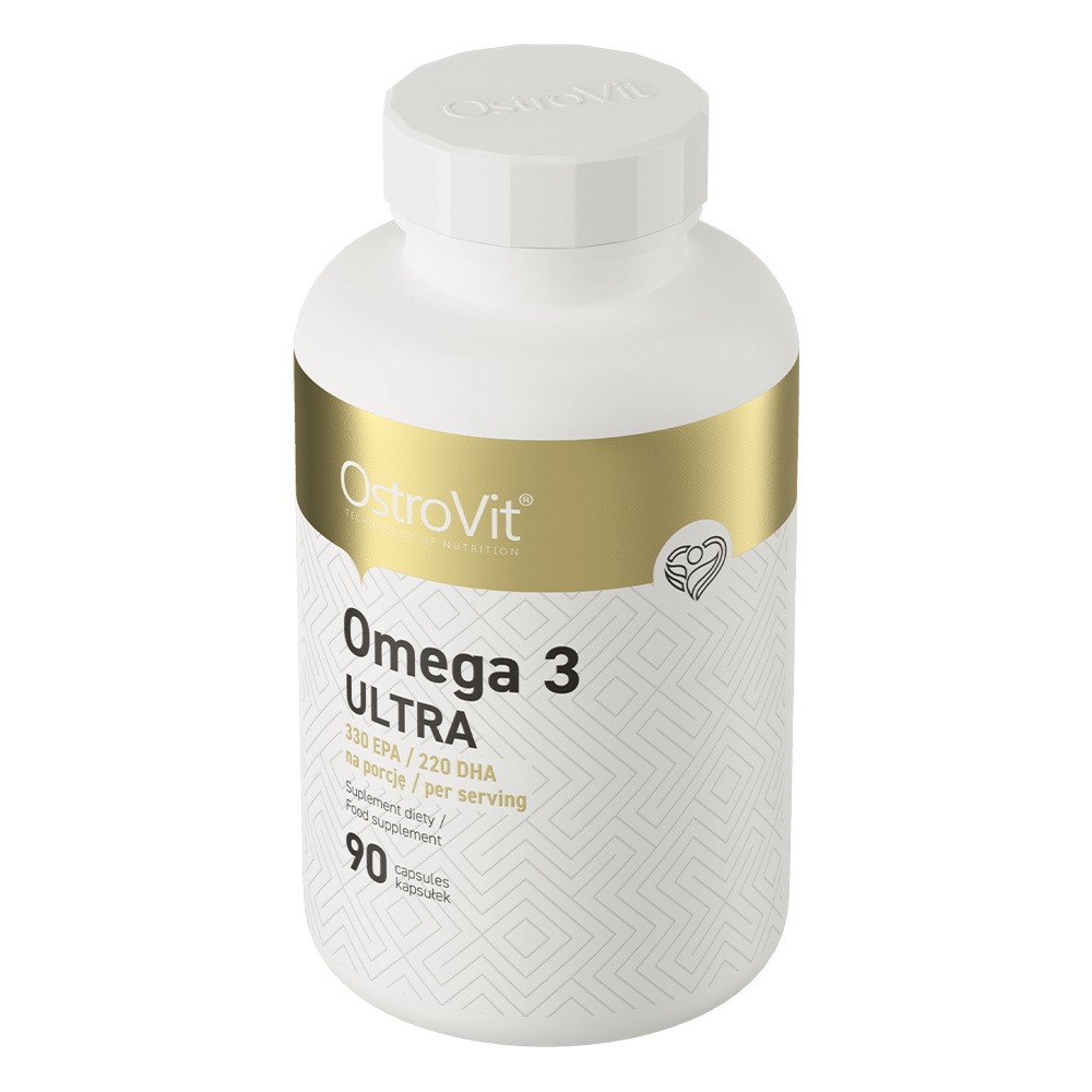 OstroVit Omega 3 Ultra 90 Kapsula – Visoka Koncentracija za Zdravlje Srca i Mozga