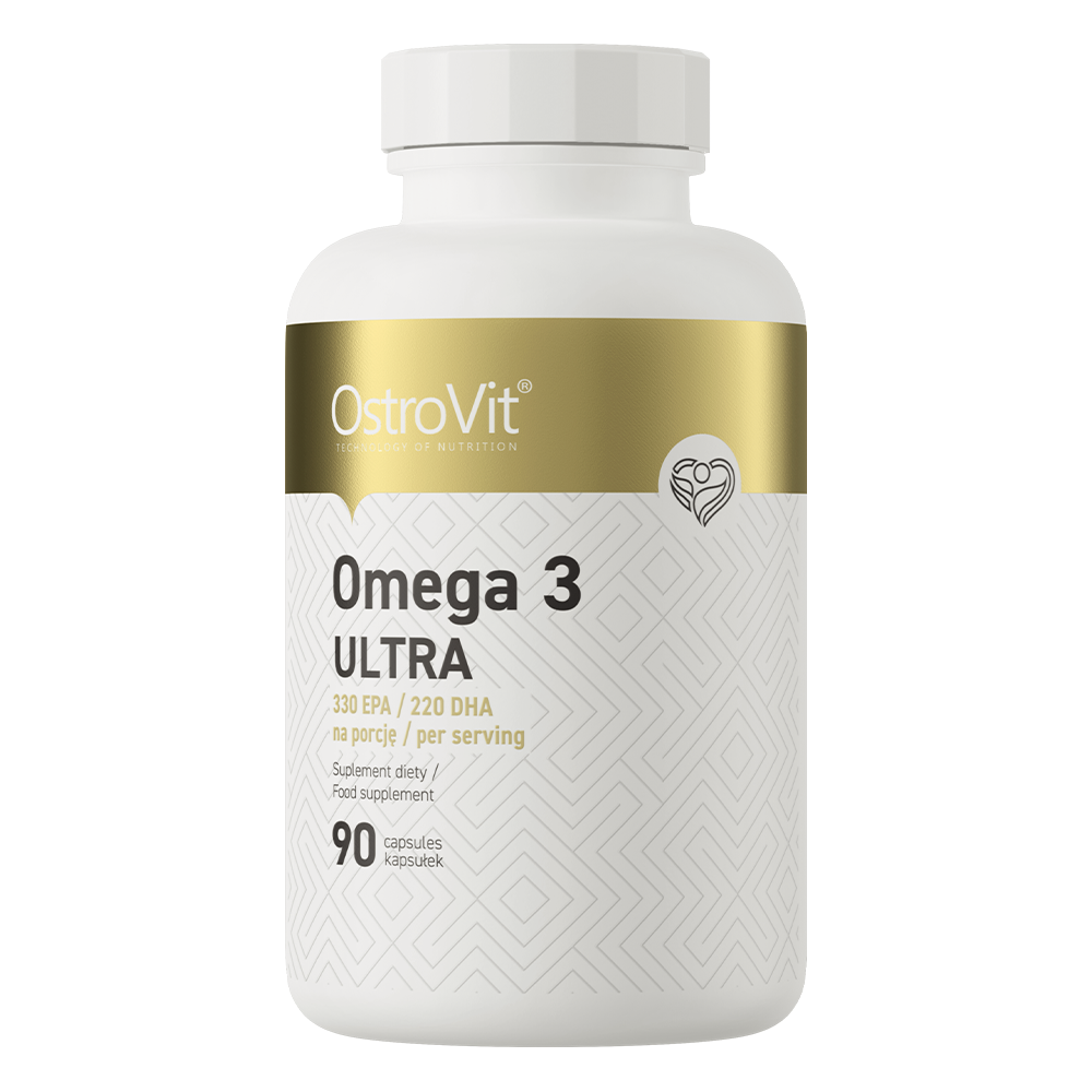 OstroVit Omega 3 Ultra 90 Kapsula – Visoka Koncentracija za Zdravlje Srca i Mozga